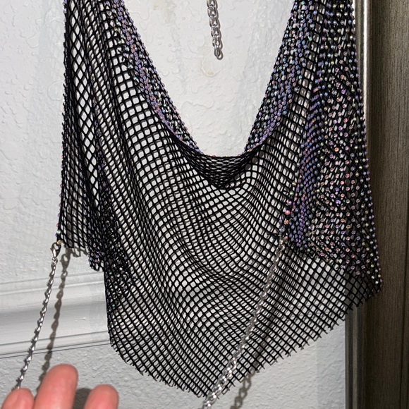 Silver Chainmail Halter Top - Picture 3 of 4